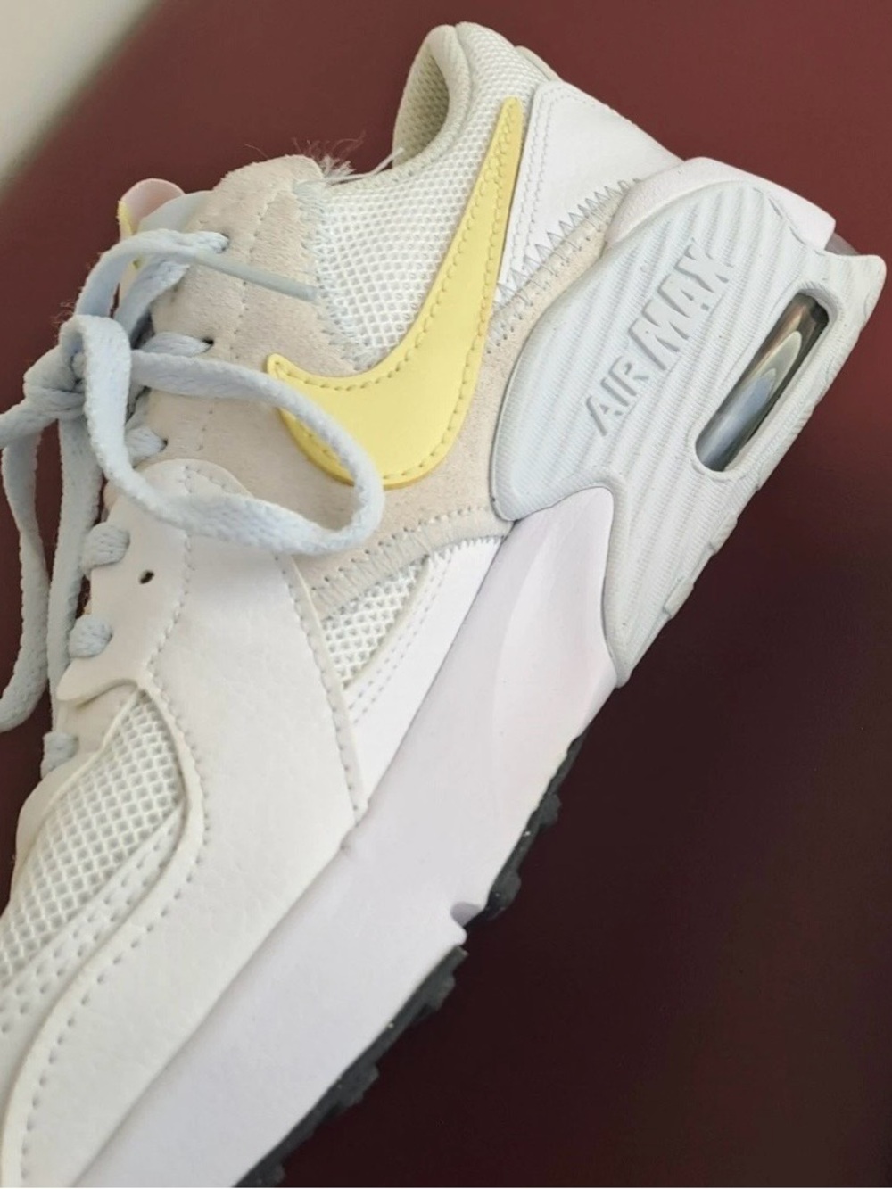 Nike Air Max Excee White Citron Tint Lemon CD6894-118 Sneakers Shoes-Womens 6.5 - Picture 2 of 5